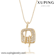 32680 Xuping alto poder de recompra nuevo estilo cuadrado perfecto en forma de colgante de oro imitación joyería de las mujeres